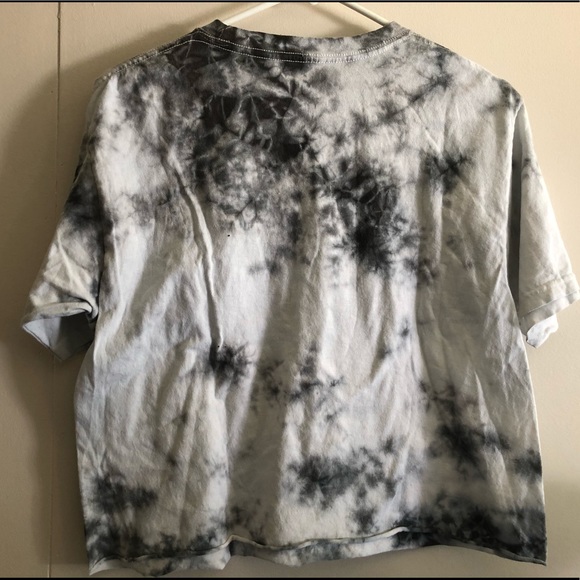 Cute Crop Top Tie Dye Pink Floyd Tee Shirt Top M - Picture 4 of 4